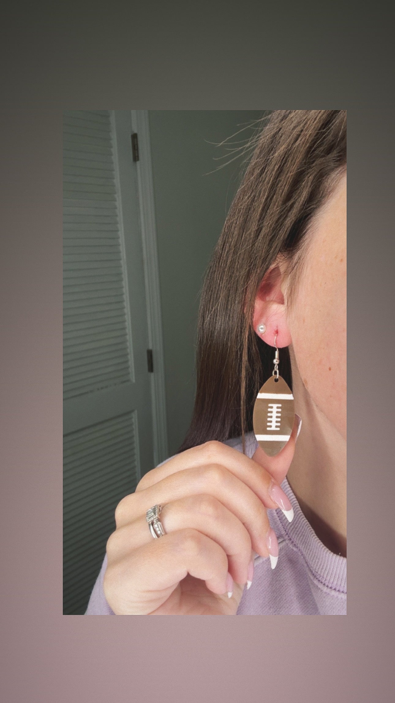 Football Earrings