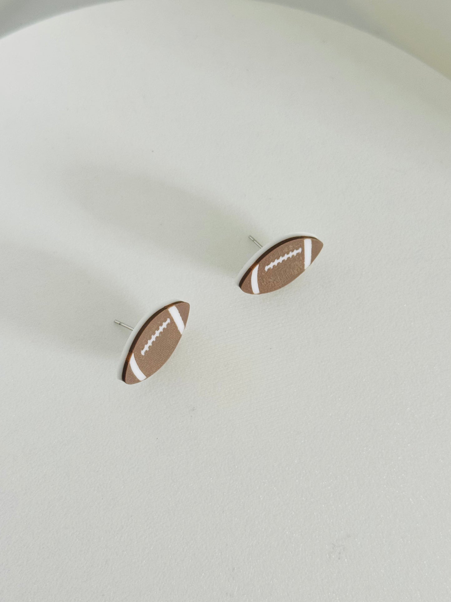 Football Stud Earrings