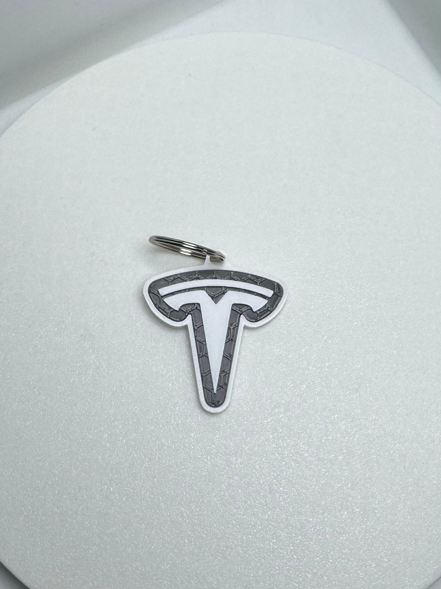 Tesla Logo Keychain