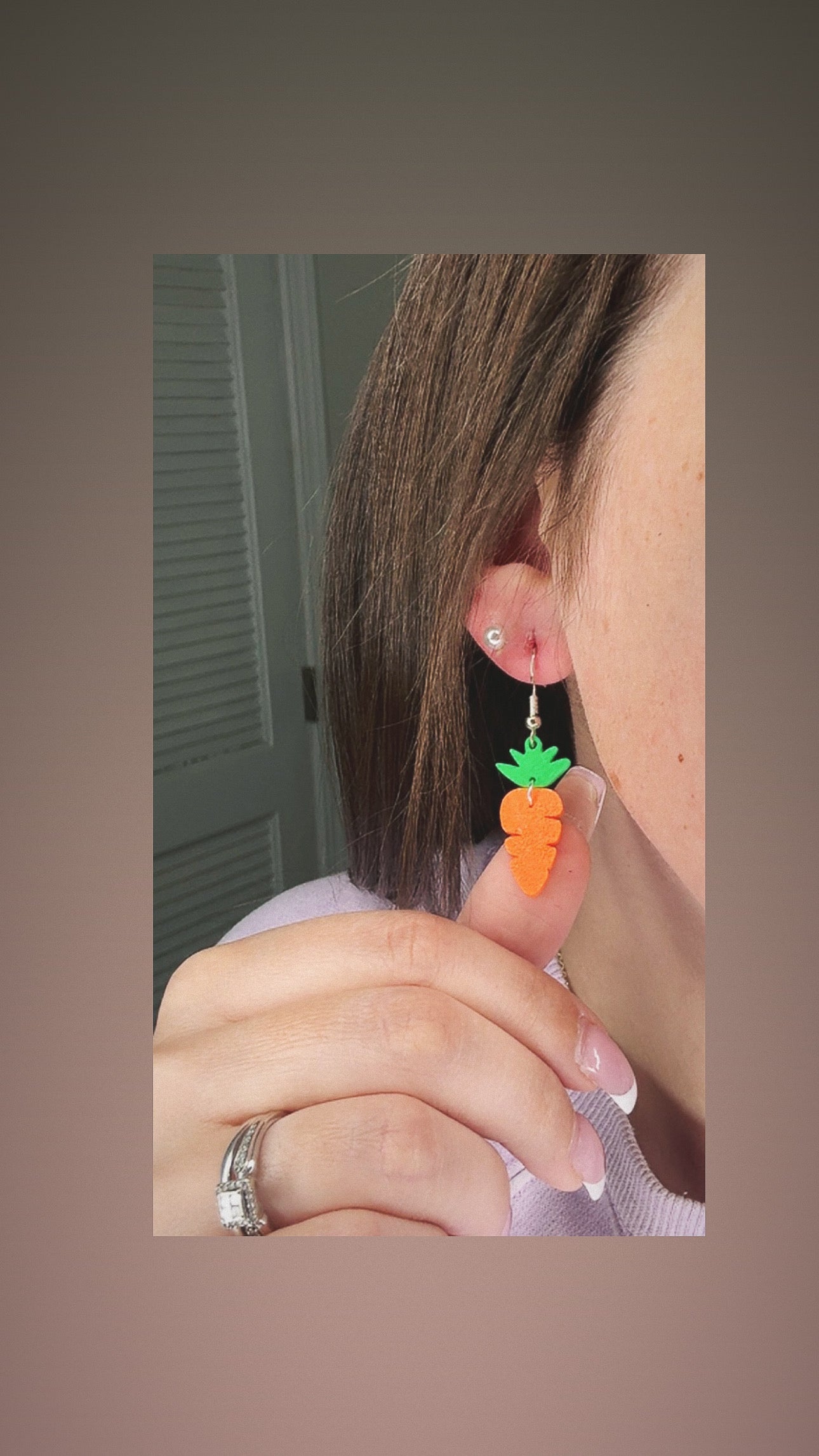 Carrot Earrings