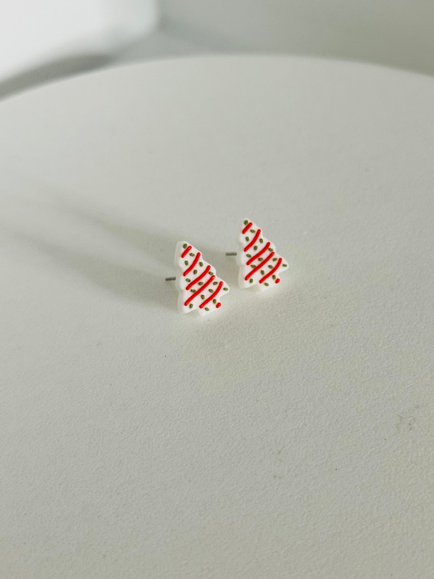 Christmas Tree Cake Earrings