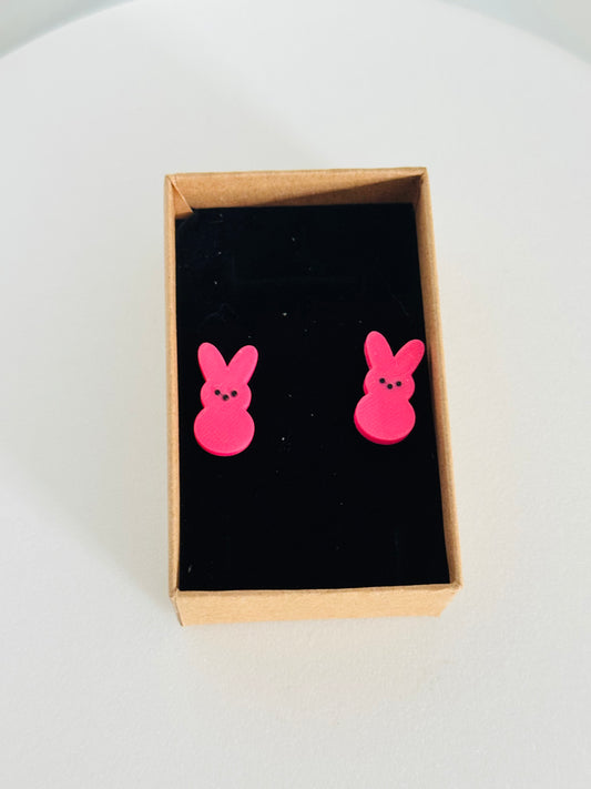 Pink Peep Earrings