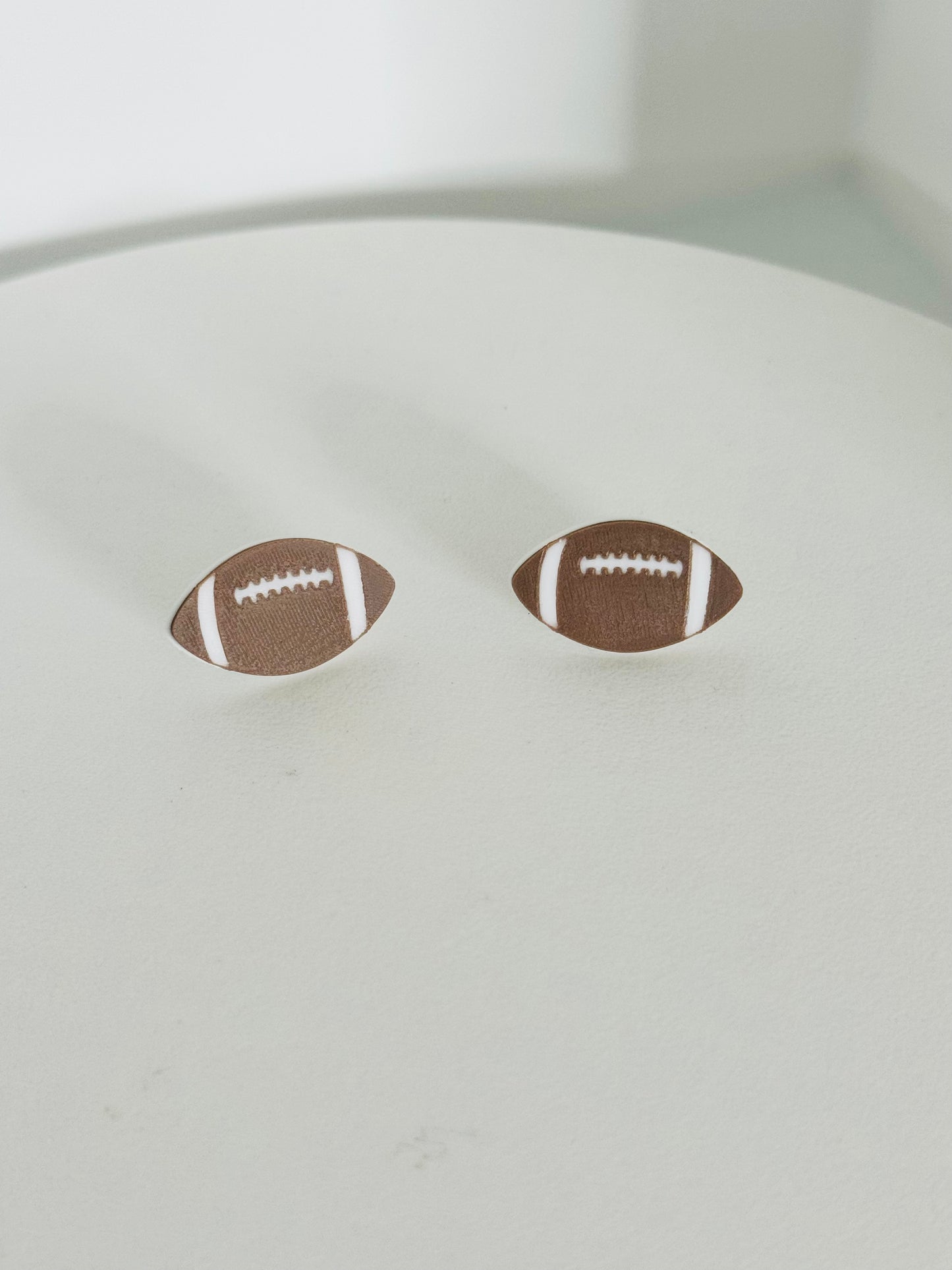 Football Stud Earrings