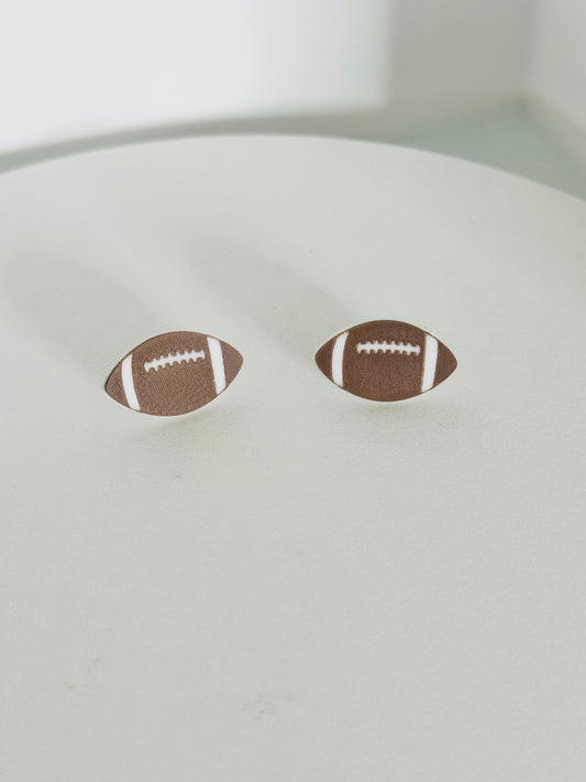 Football Stud Earrings