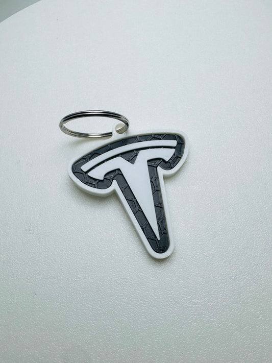 Tesla Logo Keychain